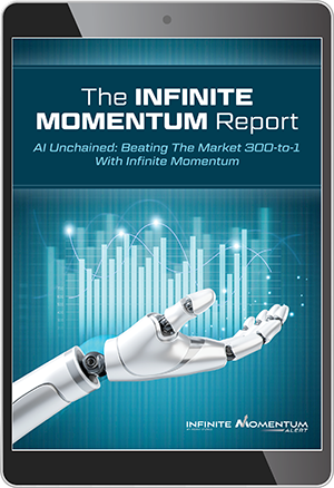 AI Unchained: Beating the Market 300-to-1 With Infinite Momentum report image.
