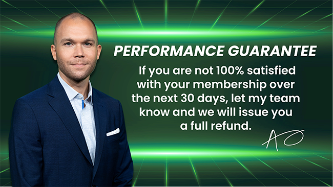 Adam O'Dell 365 Day Promise: Receive a full refund of your subscription fee if you aren't satisified within the first 30 days image.