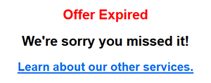 Expired message example